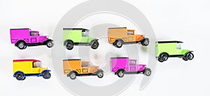 Old Fashioned Die Cast Delivery Trucks