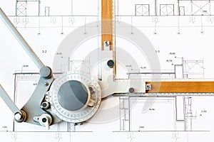 Old-fashioned drawing board