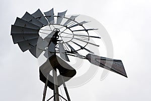 Old Fashioned Farm Windmill