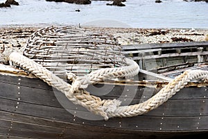 Old fashioned fishing dinghy