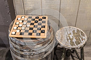 Old Fashioned Game Of Checkers
