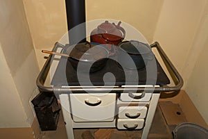 Old-fashioned kitchen stove
