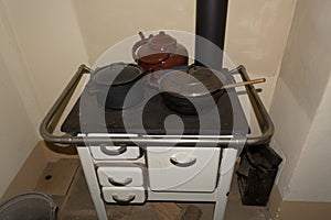 Old-fashioned kitchen stove