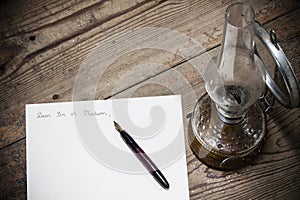 Old fashioned letter