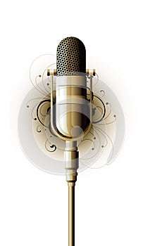 Old-Fashioned Microphone