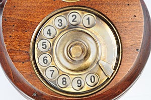 Old-fashioned phone dial