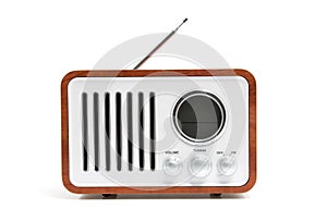 Old fashioned radio photo