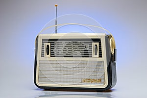 Old-fashioned radio receiver