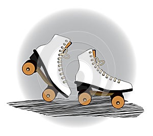 Old fashioned roller blades