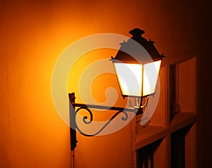 Old fashioned street light