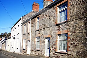 Old fashioned terraced houses