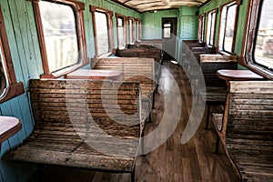 Old fashioned train wagon