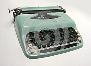 Old-fashioned typewriter photo
