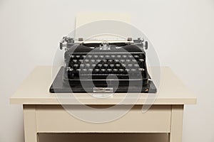 Old-fashioned typewriter