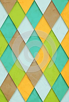 Old-fashioned vector background rhombs photo