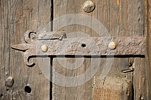 Old fashioned wooden door