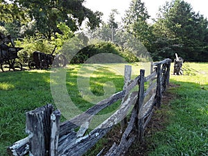 Old fence of farm