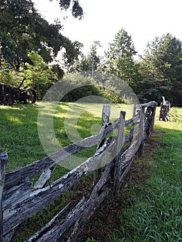 Old fence of farm