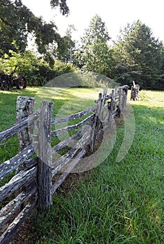 Old fence scenery of yesteryear