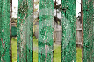 Old fence in the village