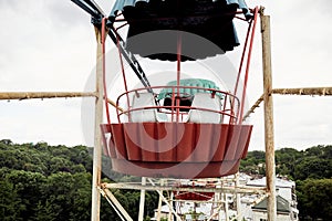 Old Ferris wheel in Lviv Ukraine.