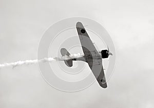 Old fighter airplane