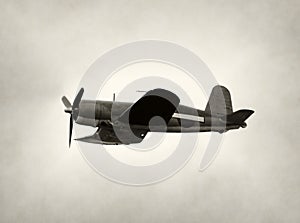 Old fighter airplane