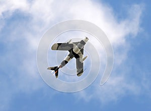 Old fighter airplane