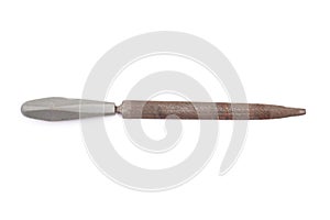 Old file on the white background