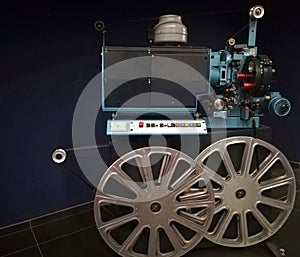 An old film projector