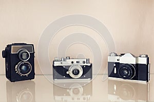 Old film slr camera
