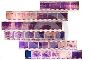 Old films on the light background.