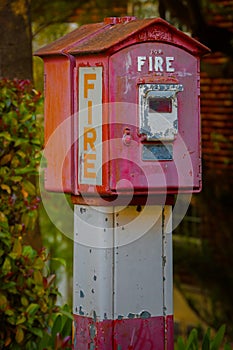 Old fire alarm box