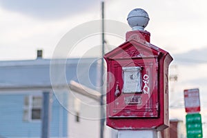 Old fire alarm station at Everett Massachusetts