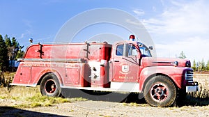 old fire engine, Maine, USA
