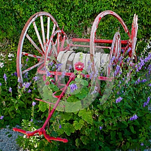 At the old fire hose cart