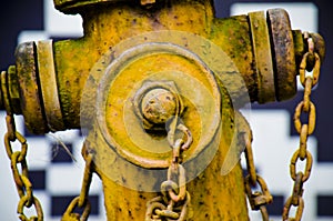 Old fire hydrant on the road