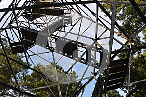 Old fire tower stairs