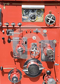 Old Fire Truck Controls