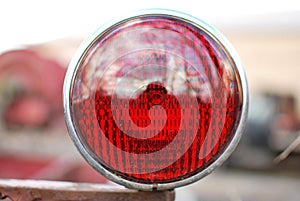 Old Fire truck tail light