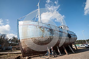 Old fisher ship wreck