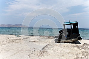 Old Fisherman boat at the bay kos island ,greece