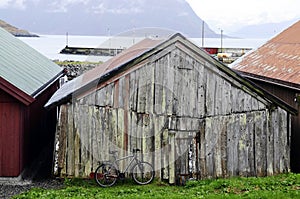 Old Fishermen Log Cabin, Bike and Harbor