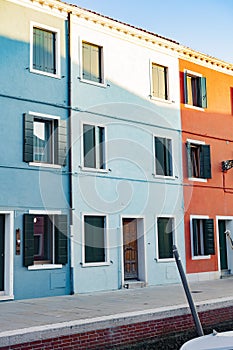 Fishermen`s village of Burano, Venice, Italy