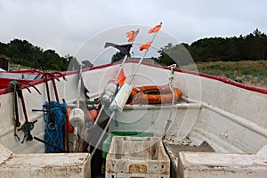 Old fishing boat equipement