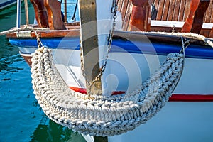 Old Fishing Boat With Front Bumper