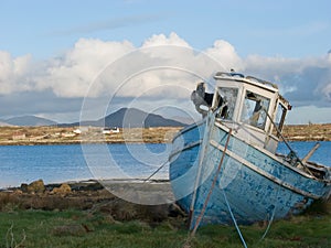 Old fishing boat in Ireland