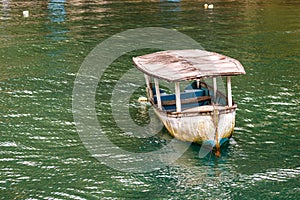 Old fishing boat on the shores of Golfito, Costa Rica. photo