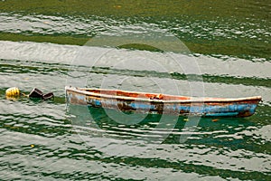 Old fishing boat on the shores of Golfito, Costa Rica. photo