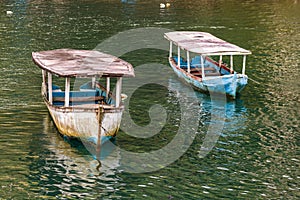 Old fishing boat on the shores of Golfito, Costa Rica. photo